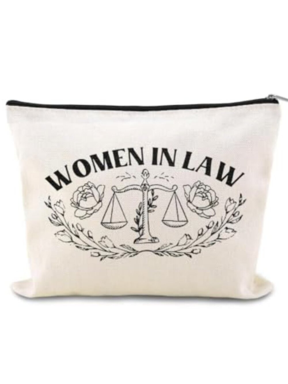 Canvas Lawyer Makeup Bag Legal Professional Cosmetic Pouch